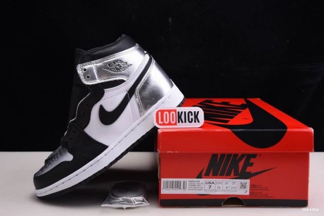Reps TBK 1 CD0461-001 AIR HIGH OG JORDAN SILVER WMNS TOE 0626